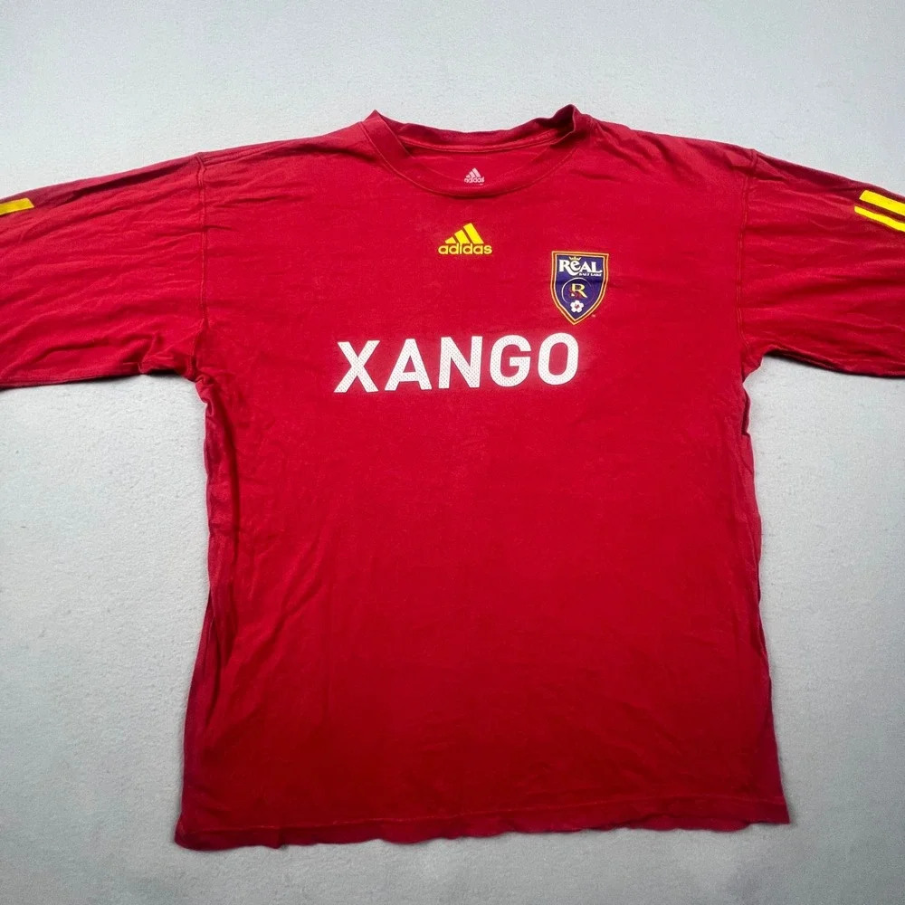 Adidas Real Salt Lake Shirt Mens L SPAIN Colors MLS Soccer Xango Gorpcore VTG